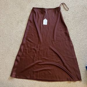 Altar’d State Brown Midi Skirt